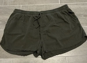 Pantalones Cortos Universal Thread Verde Ejército Cintura Elástica Cordón L - Imagen 1 de 5