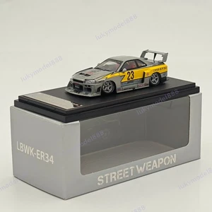 1:64 SW LBWK ER34 #23 Flash Raw Special Version Diecast Model Car Collection - Picture 1 of 10