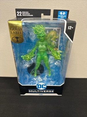 McFarlane DC Multiverse Fire Gold Label Exclusive JLI Justice League New Sealed - Image 1 of 4