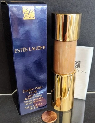 FUNDACIÓN DE MAQUILLAJE ESTEE LAUDER DOBLE USO DESNUDO COJÍN STICK *Nuevo* 2W1 AMANECER Foto 1 de 3
