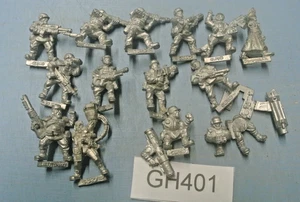 OOP Warhammer 40K Imperial Guard Catachan Jungle Metal x 14 1994 Ref GH401 - Picture 1 of 1