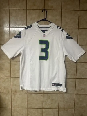 Nike NFL Players On Field Seattle Seahawks Wilson #3 White Away Jersey, Sz XL - Image 1 of 4