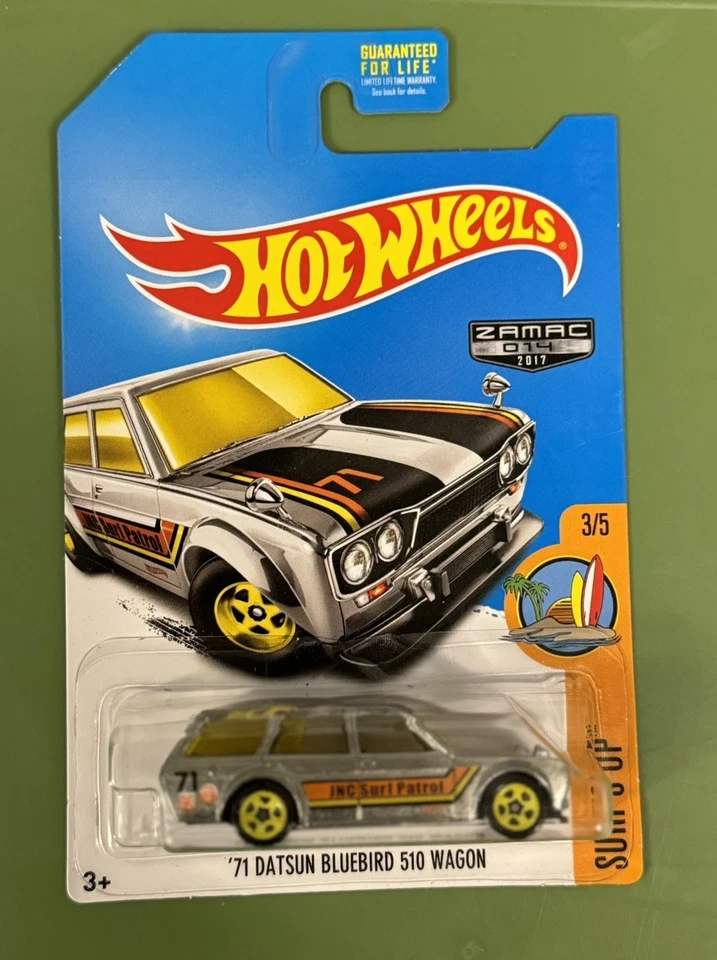 Hot Wheels Zamac '71 2017 Datsun Bluebird 510 Wagon 3/5 Surf's Up Foto 1 de 4