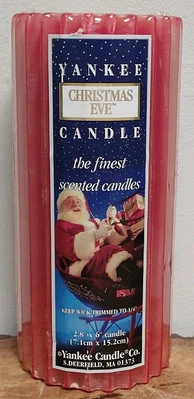 Vtg Yankee Candle Christmas Eve Pillar 6” New Sealed - Image 1 of 4