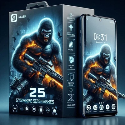 Premium Gorilla Tempered Glass For Samsung S25 S24 S23 S22 S21 Screen Protector - Image 1 of 4