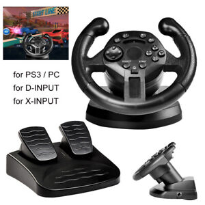 Gaming Vibration Racing Lenkrad- und Bremspedal-Set für PS3, PC, D-INPUT