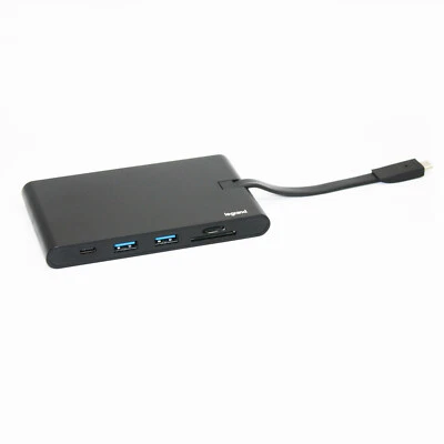 USB-C Travel Dock w Power Delivery 9-in-1 Docking Station 4k HDMI VGA USB 3.0 - Image 1 of 4