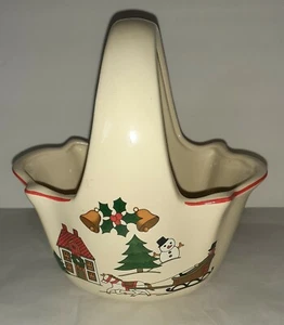 Jamestown The Joy of Christmas Korb mit Griff 6"  - Bild 1 von 4