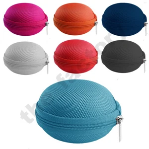 Earphone Earbud Storage Pouch Case Bag Hard Eva Shell Portable Case Box Headset - Picture 1 of 10