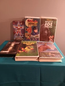 Lot of 6 VINTAGE PRE-OWNED VHS MOVIES - Picture 1 of 7