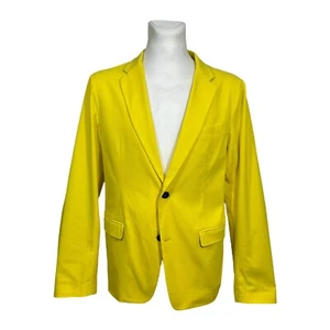Jil Sander Men's Cotton Slim Fit Blazer Jacket Yellow Summer Size 52 - Picture 1 of 6