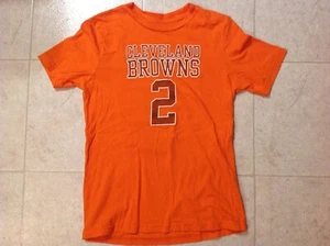 Johnny Manziel T Shirt YOUTH 14 16 L - G Large NFL Cleveland Browns - Picture 1 of 5