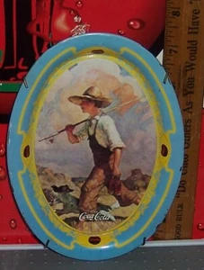 COCA COLA NORMAN ROCKWELL CHANGE TRAY WITH HANGER - Picture 1 of 2
