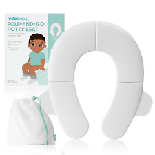 Baby Fold Go Potty Seat Toilet Foldable Travel Toddler Round Oval Non Slip Bag