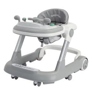 Foldable 2-in-1 Activity Walker 6-18Months Babies,Removable Feeding&Music Trays - Picture 1 of 8