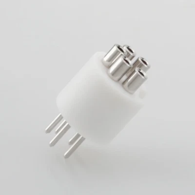 Conector de brazo TIDP enchufe macho DIN plateado de 5 pines con aislamiento de PTFE Foto 1 de 4