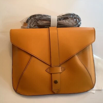 Bolso Bandolera Anthropologie IIIBeCa Cuero Mostaza por Joy Gryson Sobre Cartera Foto 1 de 4