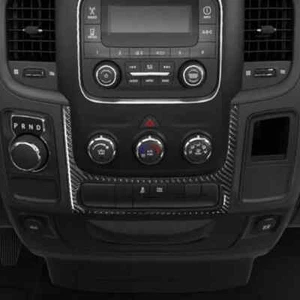 Real Carbon Fiber Dashboard Trim Bezel Cover For 13-18 Dodge Ram 1500 2500 3500 - Foto 1 di 3