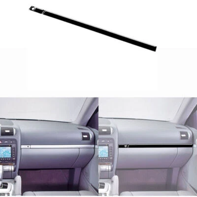 Capa caixa de luvas preta brilhante ABS acabamento para Porsche Cayenne Sport SUV 2003-2010  - Imagem 1 de 4