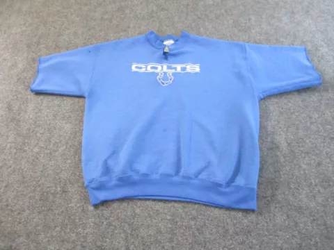 Vintage Indianapolis Colts Sweatshirt Adult Large Blue Crewneck Tultex Mens* Cover