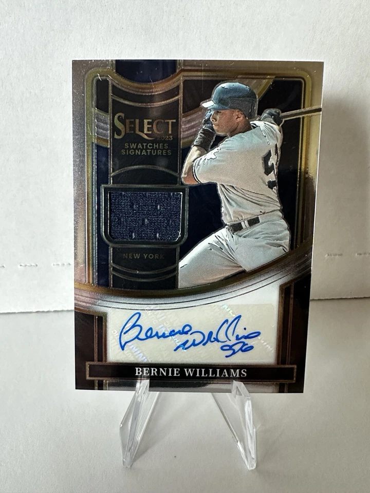 2023 Panini Select Select Swatches Signatures Bernie Williams #SSS-BW Auto - Image 1 of 4