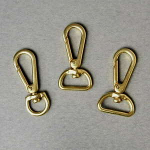 Solid Brass Clasps Lobster Swivel Eye Snap Trigger Clips Hook Stap Snap - Picture 1 of 13