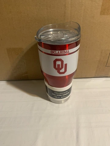 Oklahoma Sooners NCAA 24oz Tumbler Cup Mug Boelter Brands New Cover