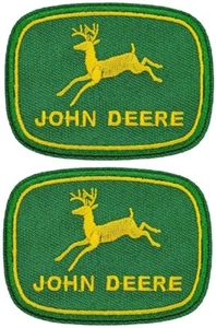 Toppa ricamata John Deere - 2 pezzi - ferro su cucito - Foto 1 di 1