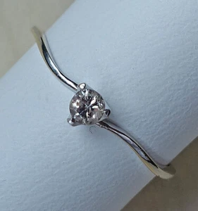♦️♦️ Ring mit 0.10 Ct Brillant Solitär Solitaire Diamant 14kt 585 Gold ♦️♦️ 8605 - Bild 1 von 12