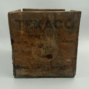 Original Rare Vintage Texaco Crate Marfak No. 3 Heavy Duty 25 LBS. - Picture 1 of 6
