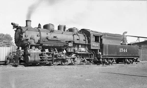 Locomotora Wabash 0-8-0 #1544 @ Springfield, IL, 30 de mayo de 1952 negativo de ferrocarril - Imagen 1 de 1