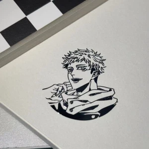 Jujutsu Kaisen Itadori Yuji Decal Decorate Poster Hollow Out Fine Gift Collect - Picture 1 of 3