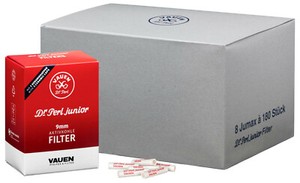  VAUEN Dr. Perl Pfeifen Filter Junior 8x180 Stück inkl. gratis Zündhölzer