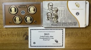 2013 S U.S Mint Presidential $1 Coin Proof Set W/ Box and COA - Picture 1 of 4