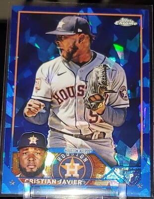 2023 Topps Chrome Baseball Sapphire Edition Christian Javier #55 - Image 1 of 2