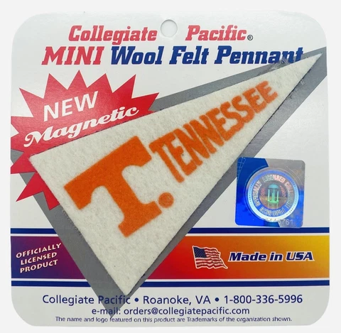 Tennessee Volunteers Mini Magnetic Wool Pennant by Collegiate Pacific-New Cover