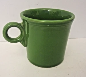 Fiestaware RING Handle Tom & Jerry Coffee Mug Cup Fiesta USA HLC GREEN VTG - Picture 1 of 5