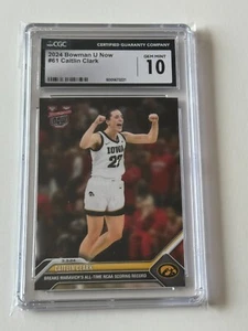 2023 Topps Now Bowman U #61 CAITLIN CLARK All Time NCAA Scoring Record CGC 10 - Picture 1 of 4