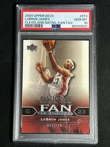 2004 Upper Deck National Fan Favorite RC Lebron James #FF4 PSA 10 GEM MINT /100 - Picture 1 of 2
