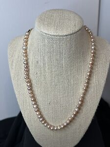 Park Lane Circle Pearl Necklace Gold Tone Clasp & Chain