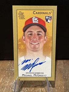 2025 Topps T205 Michael McGreevy Mini Rookie Auto St. Louis Cardinals - Picture 1 of 3