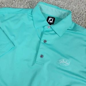 FootJoy Herren Medium Solid Green Performance Stretch Golf Polo Kurzarm - Bild 1 von 6