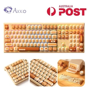AKKO Wireless Steamed Mechanical Gaming Keyboard Cartoon RGB USB PBT Bluetooth - Photo 1/25