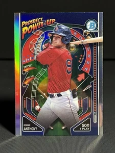 2024 Bowman Chrome Prospect Power-Up Refractor #PP13 Roman Anthony - Red Sox - Picture 1 of 2