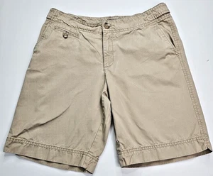 Eddie Bauer Women's Vashon Fit Bermuda Shorts Size 8 Khaki Hiking Outdoors - Picture 1 of 10