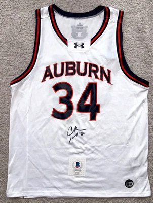 CAMISETA UNIVERSITARIA FIRMADA POR CHARLES BARKLEY AUBURN TIGERS SIXERS ROCKETS SUNS BAS Foto 1 de 4