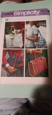 Simplicity Pattern #7004 Vintage Bags  & Purse Uncut FF - Image 1 of 2
