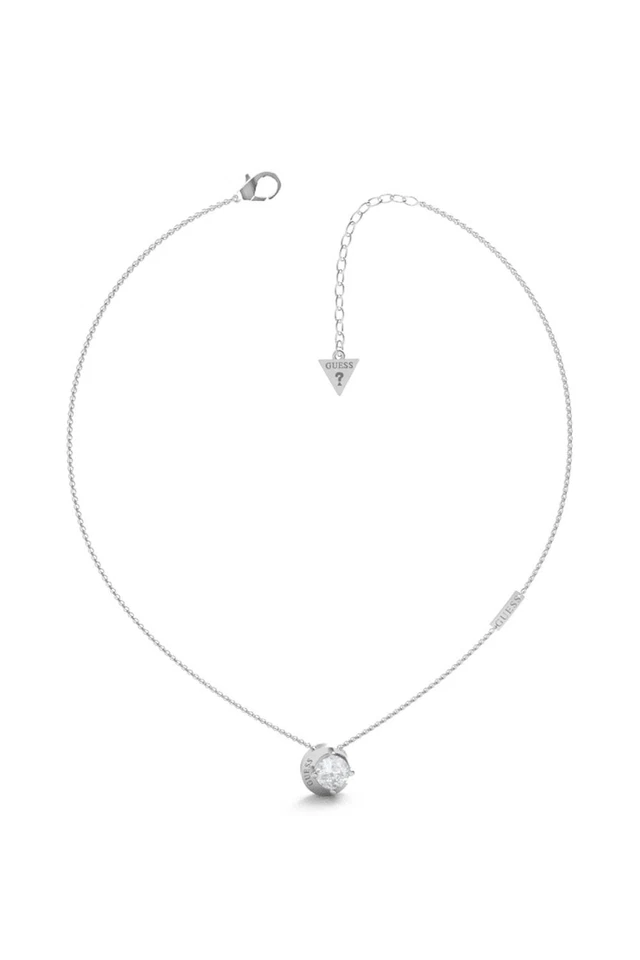 Guess Ladies Silver-Tone Moon Phases Collana UBN01190RH - Immagine 1 di 1