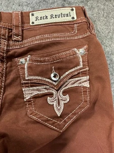Rock Revival Damen Low Rise Roselle Rust Ankle Skinny Jeans Größe 30 x 29 - Bild 1 von 12