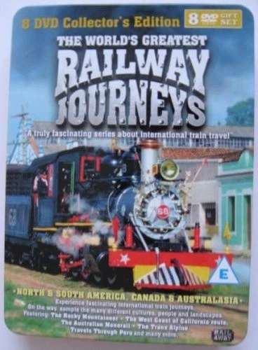 The World's Greatest Railway Journeys USA/Canada/Australasia 8 DVD Tin Box set - Image 1 of 1